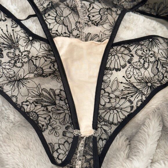 NWOT (XL) Victoria’s Secret Luxe Lingerie Crossover Embroidered Cheeky Panty – B - Picture 10 of 12